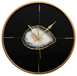 Orsina Celina Black And Gold Round Wall Clock - thumbnail 6