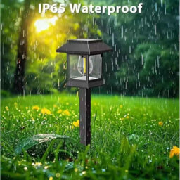 12Pcs Solar Garden Lights Retro Waterproof Outdoor Yard Signs - thumbnail 3