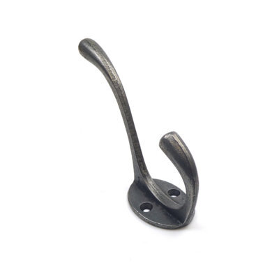 Oakcrafts - Traditional School House Antique Cast Iron Victorian Hat And Coat Hook - Pack Of 5 - image 1