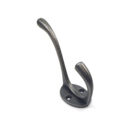 Oakcrafts - Traditional School House Antique Cast Iron Victorian Hat And Coat Hook - Pack Of 5 - thumbnail 1