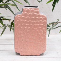 Annibells Pink Ceramic Art Deco Style Petal Vase (10588) - thumbnail 2