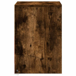 Berkfield Bedside Cabinets With Led Lights 2 Pcs Smoked Oak Engineered Wood - thumbnail 7