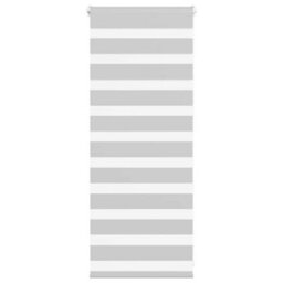 Berkfield Zebra Blind Light Grey 55X100 Cm Fabric Width 50.9 Cm Polyester - thumbnail 1