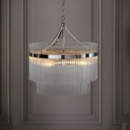 Luminosa Lighting Luminosa Marietta 5 Light Multi Arm Lamp Ceiling Pendant Bright Nickel - thumbnail 2