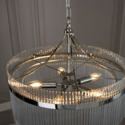 Luminosa Lighting Luminosa Marietta 5 Light Multi Arm Lamp Ceiling Pendant Bright Nickel - thumbnail 4