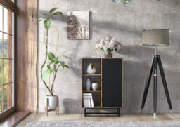 Loft Retro Industrial Sideboard Vintage Oak Tv Unit Cabinet Cupboard Tv Stand - thumbnail 3