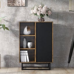 Loft Retro Industrial Sideboard Vintage Oak Tv Unit Cabinet Cupboard Tv Stand - thumbnail 2