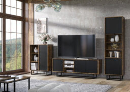 Loft Retro Industrial Sideboard Vintage Oak Tv Unit Cabinet Cupboard Tv Stand - thumbnail 5