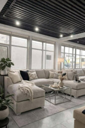 Home & Love Luxury Bishop U Shape Cinema Sofa Scatterback Corner Sofa - Luxe Cream