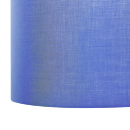 Wyld And Coco Lumicasa Pendant Lamp With Blue Fabric Drum Shade, 1-Light Ceiling Fixture, Warm White Diffused Light, W48 X H157 Cm - thumbnail 5