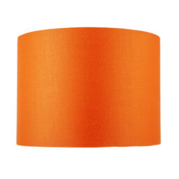 Happy Homewares Contemporary Vivid Orange Cotton 12 Table Base Or Pendant Lamp Shade - thumbnail 5
