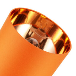 Happy Homewares Contemporary Vivid Orange Cotton 12 Table Base Or Pendant Lamp Shade - thumbnail 4