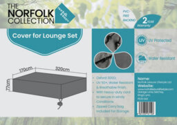 Norfolk Leisure 3 Seater Sofa Set Cover  L320Cm X W170Cm X H77Cm - thumbnail 2