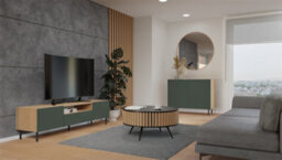 Topeshop Kama 2K Sideboard Artisan Oak Green - thumbnail 7