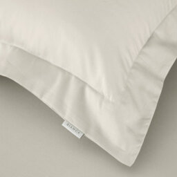 Bianca 400 Thread Count Cotton Sateen Oxford Pillowcase Pair Oyster - thumbnail 3