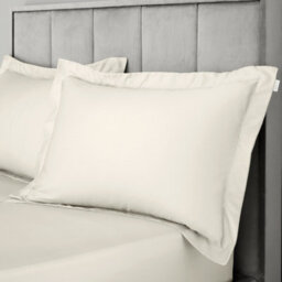 Bianca 400 Thread Count Cotton Sateen Oxford Pillowcase Pair Oyster - thumbnail 2