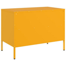 Berkfield Tv Cabinets 2 Pcs Mustard Yellow 68X39X50.5 Cm Steel - thumbnail 9