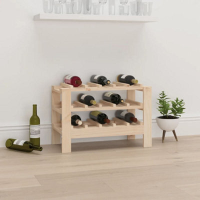 Walplus Wine Rack 61.5X30X42 Cm Solid Wood Pine - image 1