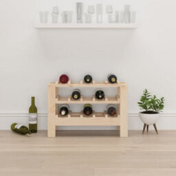 Walplus Wine Rack 61.5X30X42 Cm Solid Wood Pine - thumbnail 3