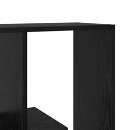 Berkfield Room Divider Bookcase Black Oak 67X25X161.5 Cm Engineered Wood - thumbnail 8