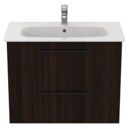 Ideal Standard I.life A Standard Matt Coffee Oak Effect Wall-Mounted Bathroom Vanity Unit (H) 630mm (W) 800mm - thumbnail 8