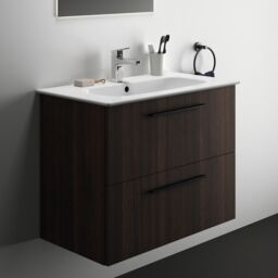 Ideal Standard I.life A Standard Matt Coffee Oak Effect Wall-Mounted Bathroom Vanity Unit (H) 630mm (W) 800mm - thumbnail 5