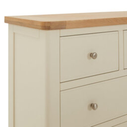 The Furniture Market Marbury Cream Painted 2 Over 3 Drawer Chest - thumbnail 8