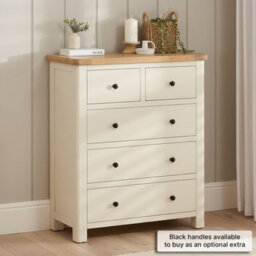 The Furniture Market Marbury Cream Painted 2 Over 3 Drawer Chest - thumbnail 2