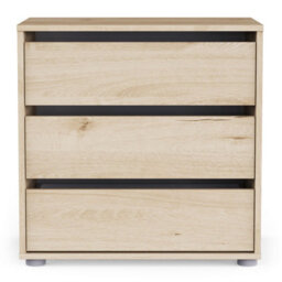 FurniComp LTD Furnicomp Dallas Universal 3 Drawers Royal Oak 60Cm Internal Chest Of Drawers For Wardrobes - thumbnail 2