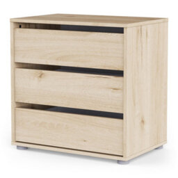 FurniComp LTD Furnicomp Dallas Universal 3 Drawers Royal Oak 60Cm Internal Chest Of Drawers For Wardrobes - thumbnail 3