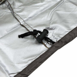 Garden Chair Protective Cover - Folding Oxford Tarpaulin For Hanging Relaxing Chair, With Storage Bag, Beige And Brown, 1 Piece - thumbnail 6