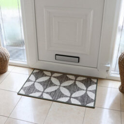 Jvl Fiora Machine Washable Door Mat, 44 X 75 Cm, Pewter - thumbnail 6