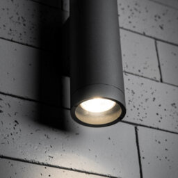 CGC Lighting Cgc Lucas Dark Grey Anthracite Extra Long Gu10 Double Up And Down Outdoor Wall Light Spotlight Ip44 Aluminium - thumbnail 4