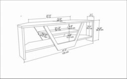 Decorotika Sares Tv Stand Tv Unit For Tvs Up To 55 Inch Oak And Black - thumbnail 7
