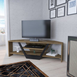Decorotika Sares Tv Stand Tv Unit For Tvs Up To 55 Inch Oak And Black - thumbnail 3