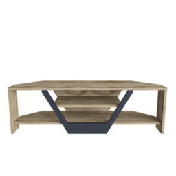 Decorotika Sares Tv Stand Tv Unit For Tvs Up To 55 Inch Oak And Black - thumbnail 5