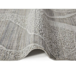 White Grey Abstract Wool Luxurious Modern Easy To Clean Abstract Dining Room Bedroom And Living Room Rug -305Cm X 427Cm - thumbnail 3