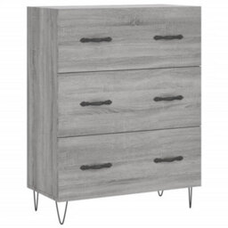 Berkfield Highboard Grey Sonoma 69.5X34X180 Cm Engineered Wood - thumbnail 7