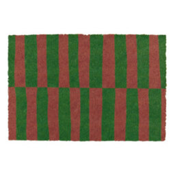 Artsy Doormats Pink & Green Half Stripes Doormat (90 X 60Cm) - thumbnail 5