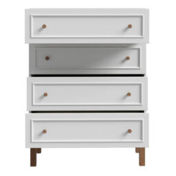 Furniture To Go Wensley 4 Drawer Chest In Light Grey And Oak - thumbnail 4