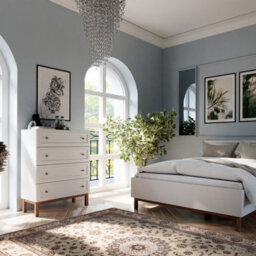 Furniture To Go Wensley 4 Drawer Chest In Light Grey And Oak - thumbnail 5