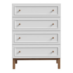 Furniture To Go Wensley 4 Drawer Chest In Light Grey And Oak - thumbnail 2