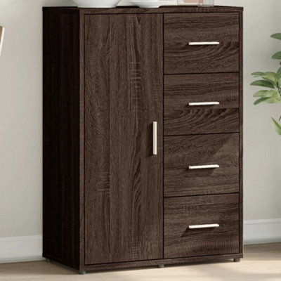 Berkfield Sideboard Brown Oak 60X31X84 Cm Engineered Wood - image 1