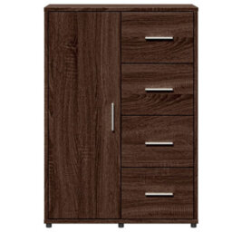 Berkfield Sideboard Brown Oak 60X31X84 Cm Engineered Wood - thumbnail 5