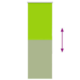 Berkfield Roller Blind Blackout Leaves Green 60X150 Cm Fabric Width 55.7 Cm Polyester - thumbnail 9