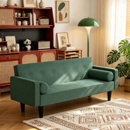 Click Clack Sofa Bed 3 Seater Double Guest Bed Linen Sleeper Folding Futon Couch - thumbnail 5