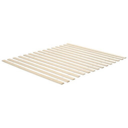 Beliani Bed Pine Wood Salernas 180 X 200 Cm (Eu Super King) Light Brown - thumbnail 8