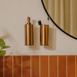 Cosmic Wall Mounted Toothbrush Holder, Chrome, Stainless Steel, Architect S+ Collection - thumbnail 5
