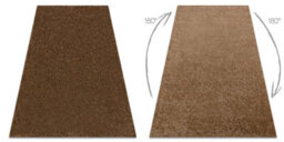 RugsX Carpet Buenos 6650 Shaggy Plain, Single Color Dark Beige  80X150 Cm - thumbnail 2