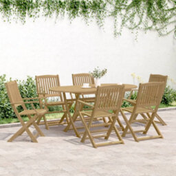 Berkfield Folding Garden Chairs 6 Pcs 54.5X58X90 Cm Solid Wood Acacia - thumbnail 3